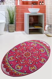 Conceptum Alfombra Mandala Oval DJT Multicolor 60 x 90 cm